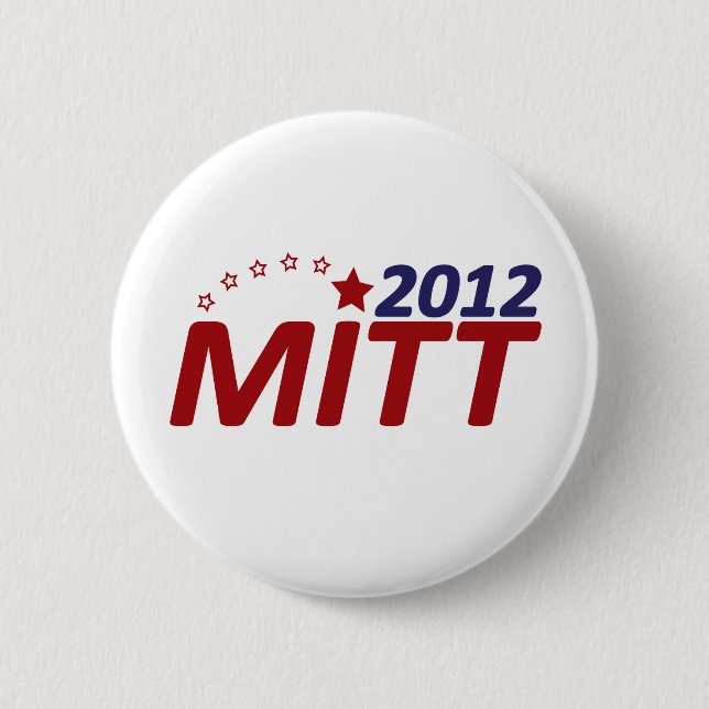 Mitt Romney 2012 star Pinback Button (Front)