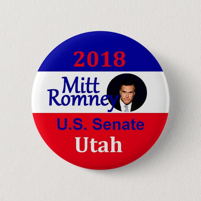 Mitt ROMNEY 2018 Senate Button (Front)