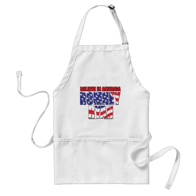 Mitt Romney and Paul Ryan Adult Apron (Front)