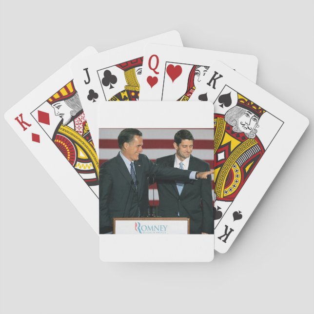 Mitt Romney and Paul Ryan Poker Cards (Back)