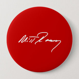 MITT ROMNEY AUTOGRAPH WHITE.png Pinback Button