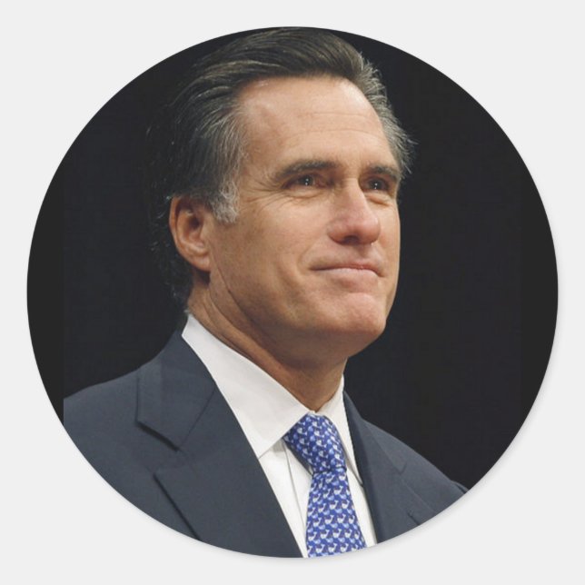 Mitt Romney Classic Round Sticker (Front)