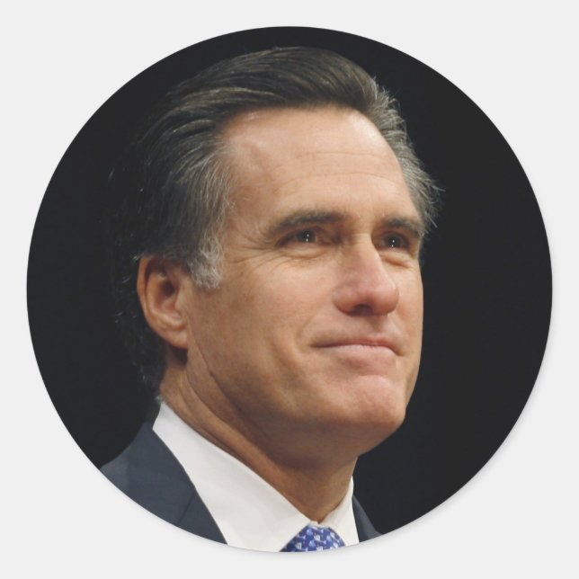 Mitt Romney Classic Round Sticker (Front)