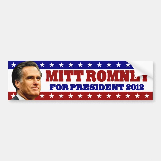 Mitt Romney for President 2012 Bumper Sticker (Front)