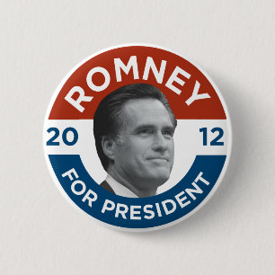 Mitt Romney For President 2012 Button