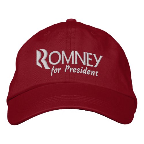 Mitt Romney for President 2012 Embroidered Baseball Hat
