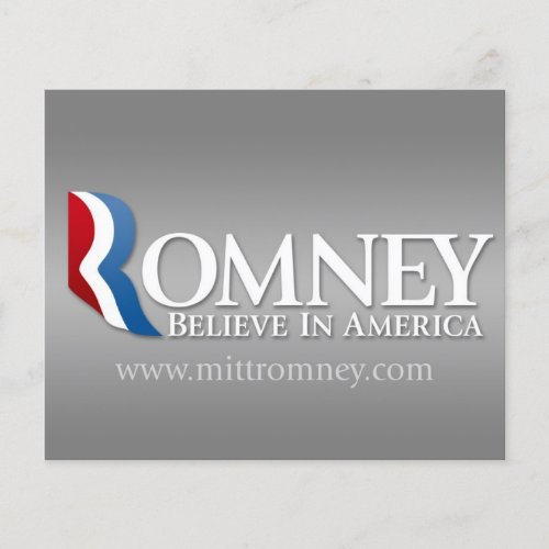 Mitt Romney for President 2012 Flyer