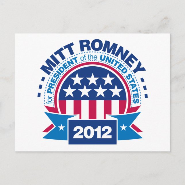 Mitt Romney for President 2012 Postcard (Front)