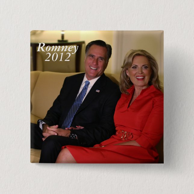 Mitt Romney for president! Pinback Button (Front)
