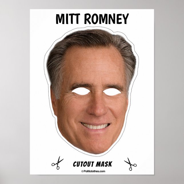 MITT ROMNEY Halloween Mask Poster (Front)