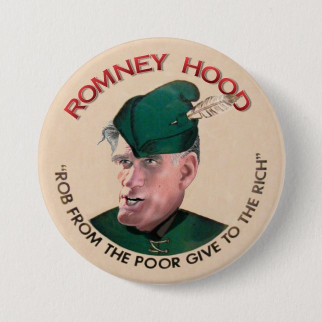 Mitt Romney Hood 2012 Button (Front)