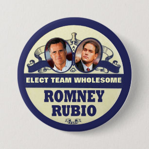 Mitt Romney / Marco Rubio 2012 Pinback Button