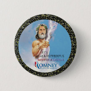 Mitt Romney Mythology Pinback Button