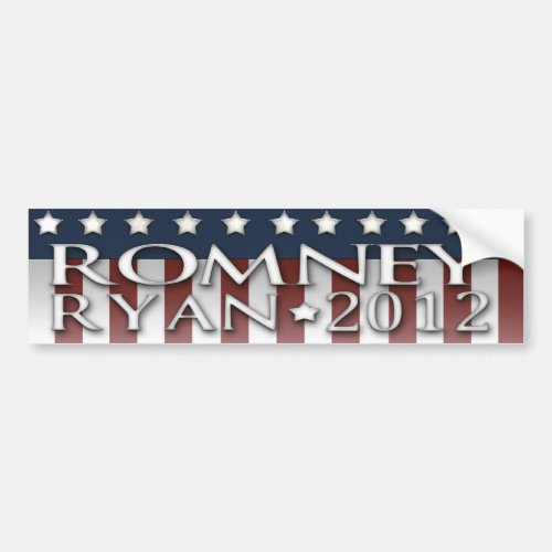 Mitt Romney Paul Ryan 2012 Bumper Sticker