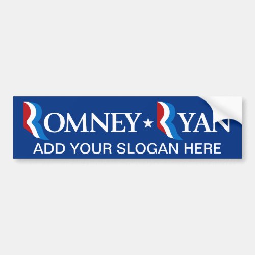 Mitt Romney _ Paul Ryan 2012 Bumper Sticker