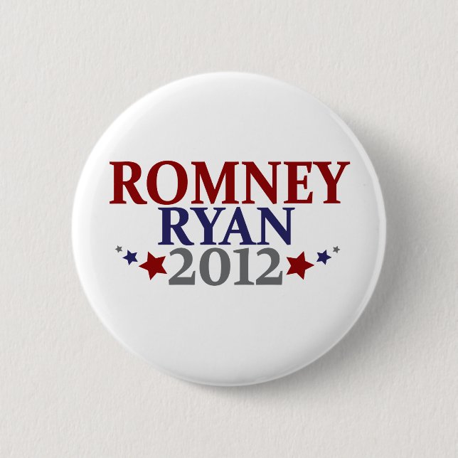 Mitt Romney Paul Ryan 2012 Button (Front)