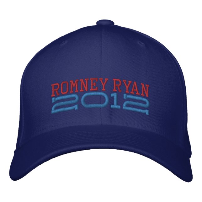 Mitt Romney Paul Ryan 2012 Embroidered Baseball Cap (Front)