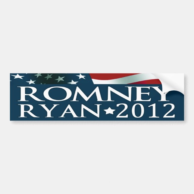 Mitt Romney Paul Ryan Election 2012 Bumper Sticker (Front)