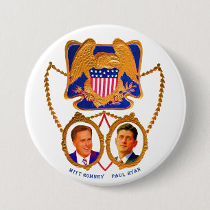 Mitt Romney & Paul Ryan for 2012 Pinback Button