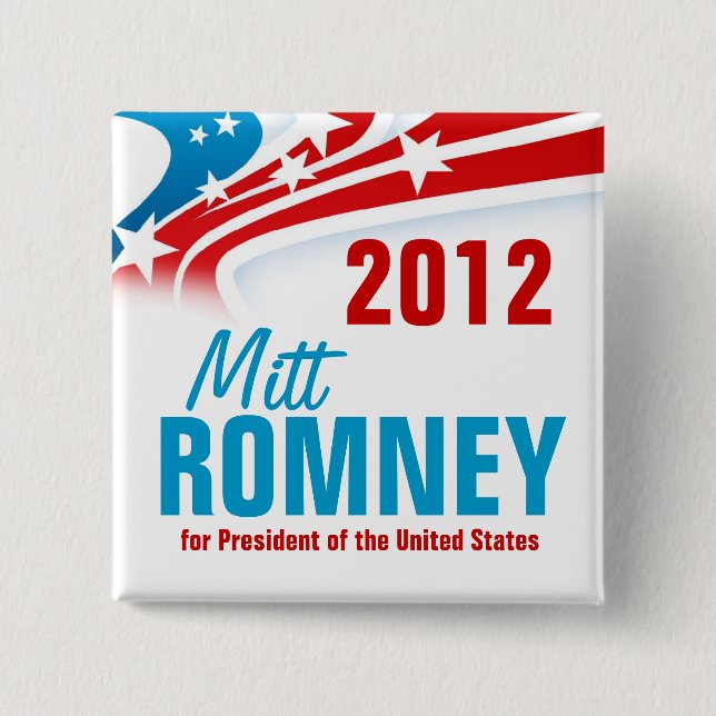 Mitt Romney Pinback Button (Front)