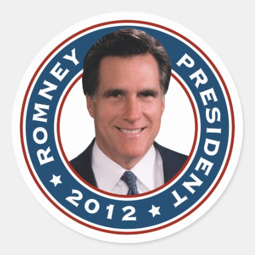 Mitt Romney President 2012 Classic Round Sticker