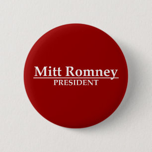 Mitt Romney President Button