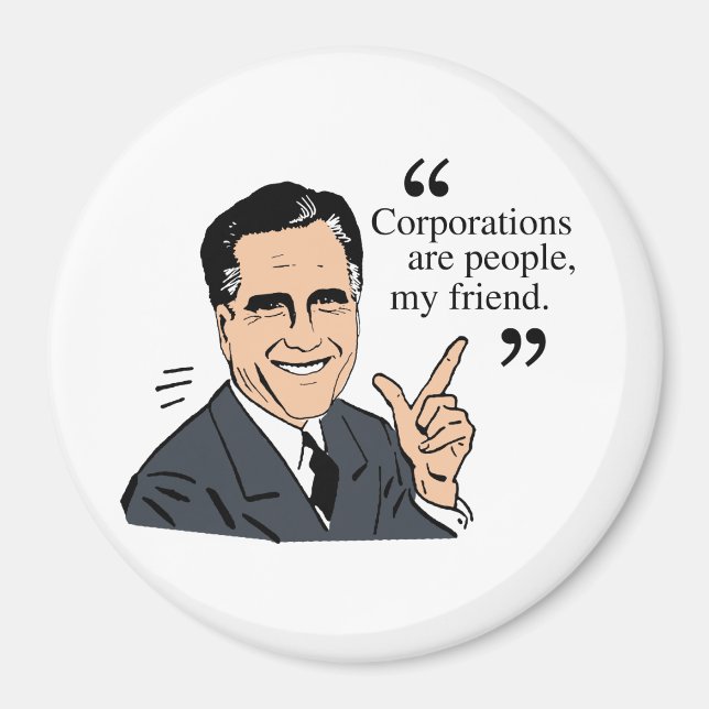Mitt Romney Quotes color Magnet (Front)
