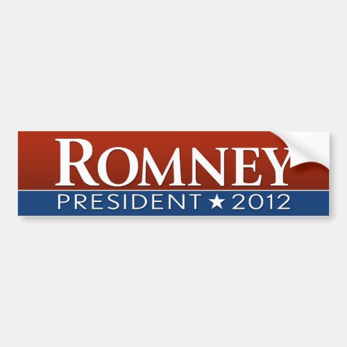 Mitt Romney _ red white blue design Bumper Sticker