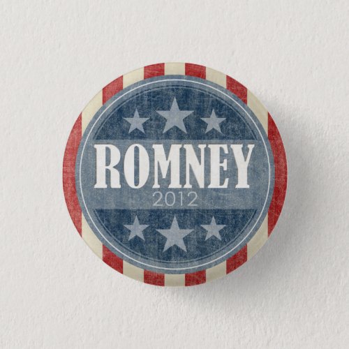 Mitt Romney  _ vintage stars and stripes Button