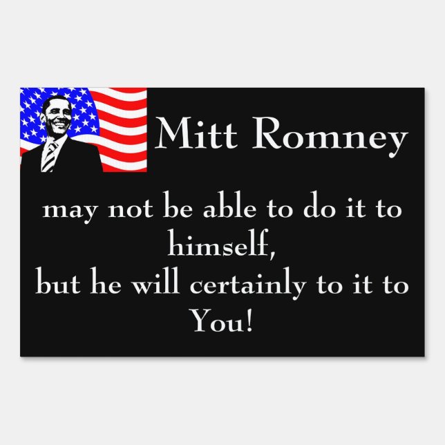 Mitt Romney Yard Sign (Front)