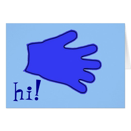 mitten note card