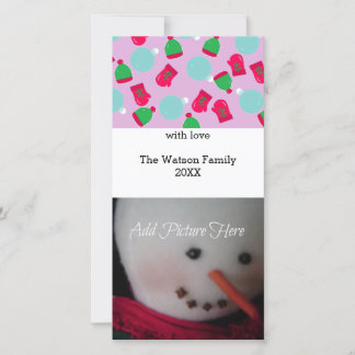 Mittens and Hats Photo Card
