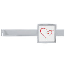 Mittens for Detroit Heart Logo Modern Tie Bar