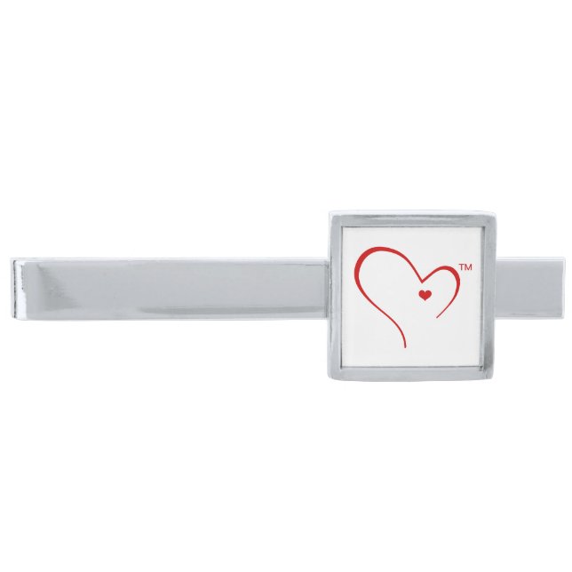 Mittens for Detroit Heart Logo Modern Tie Bar (Front)