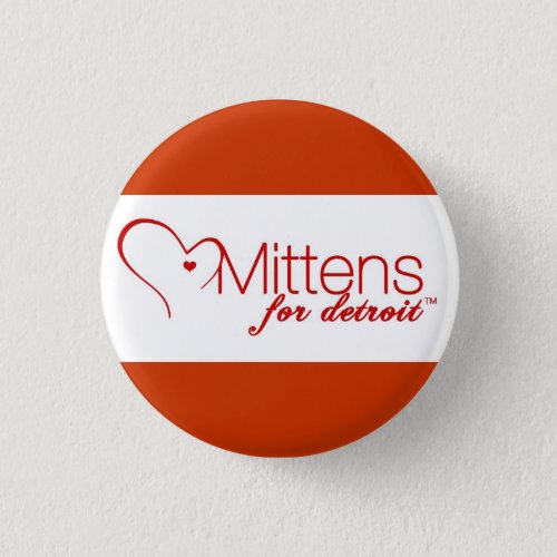 Mittens for Detroit Pinback Button