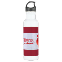Mittens for Detroit Water Bottle (24 oz), White