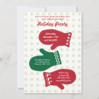 Mittens Holiday Party Invitation