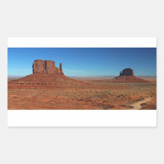 Mittens in Death Valley Rectangle Stickers