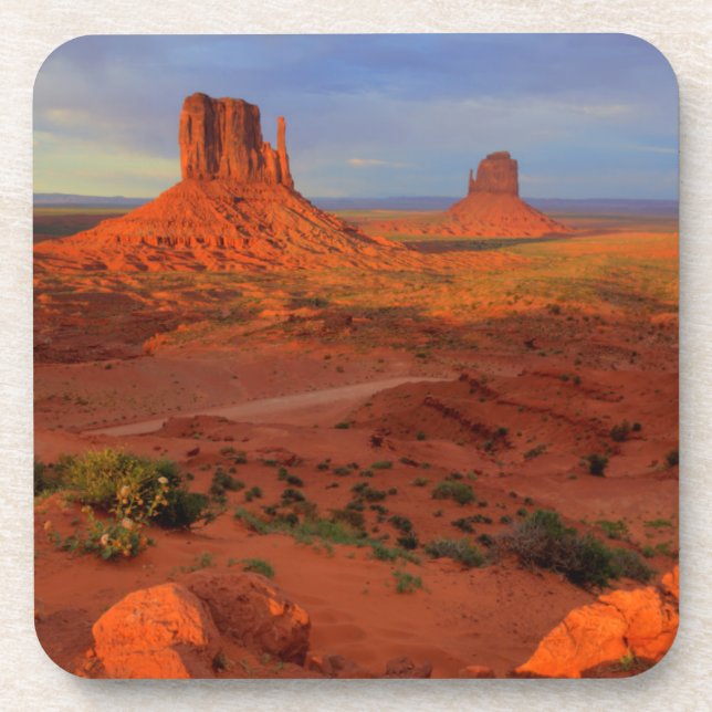 Mittens, Monument valley, AZ Beverage Coaster (Front)
