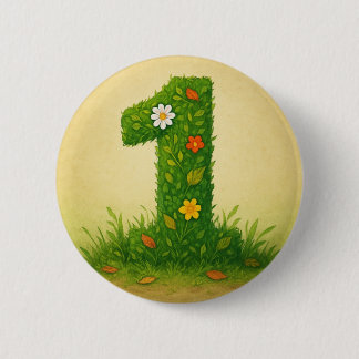 Mittens Number 1 Button