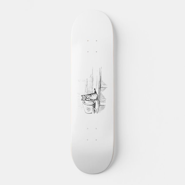 Mittens the Kitten (Scaredy Cat) (Beatrix Potter) Skateboard (Front)