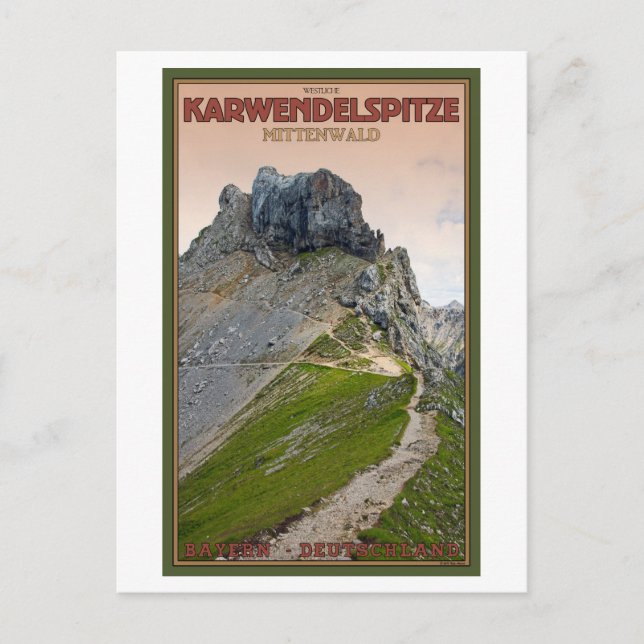 Mittenwald - Karwendelberg Postcard (Front)
