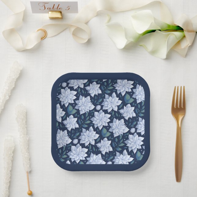 Mitternachtsblüte - paper plates (Wedding)