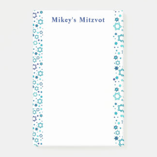 Mitzvah Notes - Navy Stars - Notes