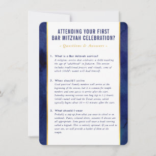 MITZVAH service information questions advice navy Invitation