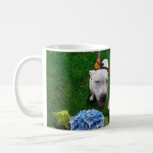 Mitzy the Mariposa Dog with butterfly wings Coffee Mug