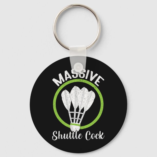 Mive Shuttle Funny Dminton  Keychain (Front)