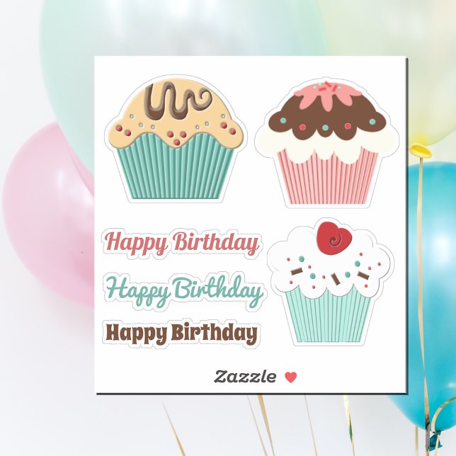 Mix and Match Birthday Cupcake Sticker (Creator Uploaded)