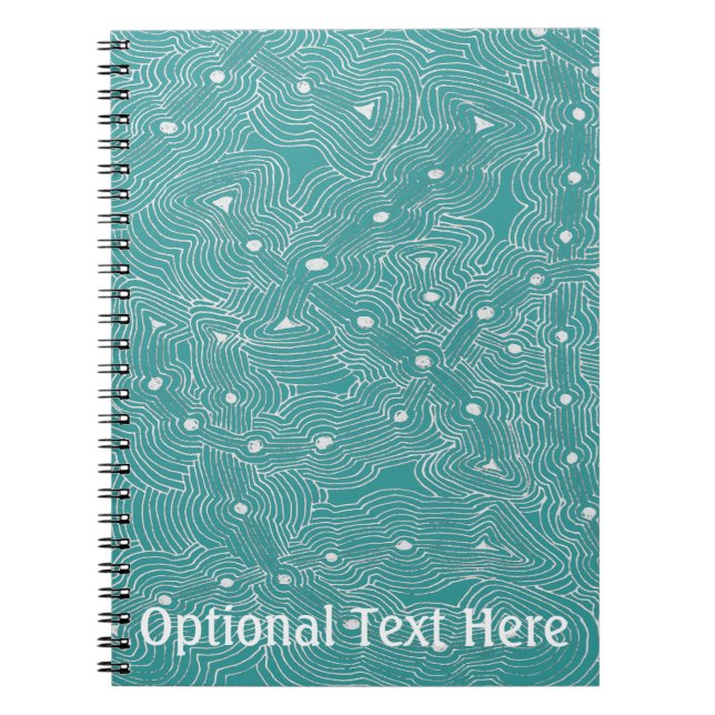 MIx and Match Color Abstract Ant Farm Notebook (Front)