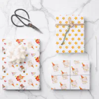 Personalized Paw Prints Wrapping Paper Sheets